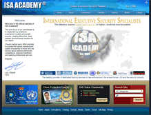 Tablet Screenshot of isaacademy.com
